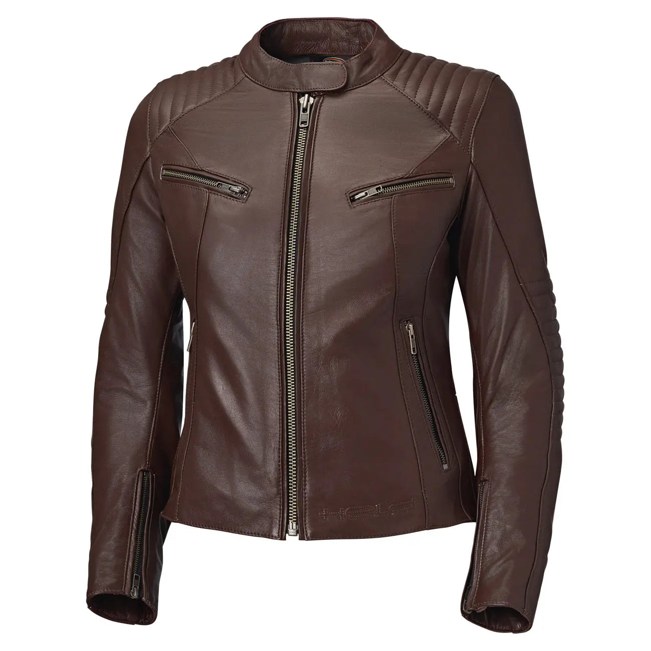 Held Robin Ladies Leather Jacket Brown - FREE UK Shipping, FREE 365 Day Returns | Moto Central