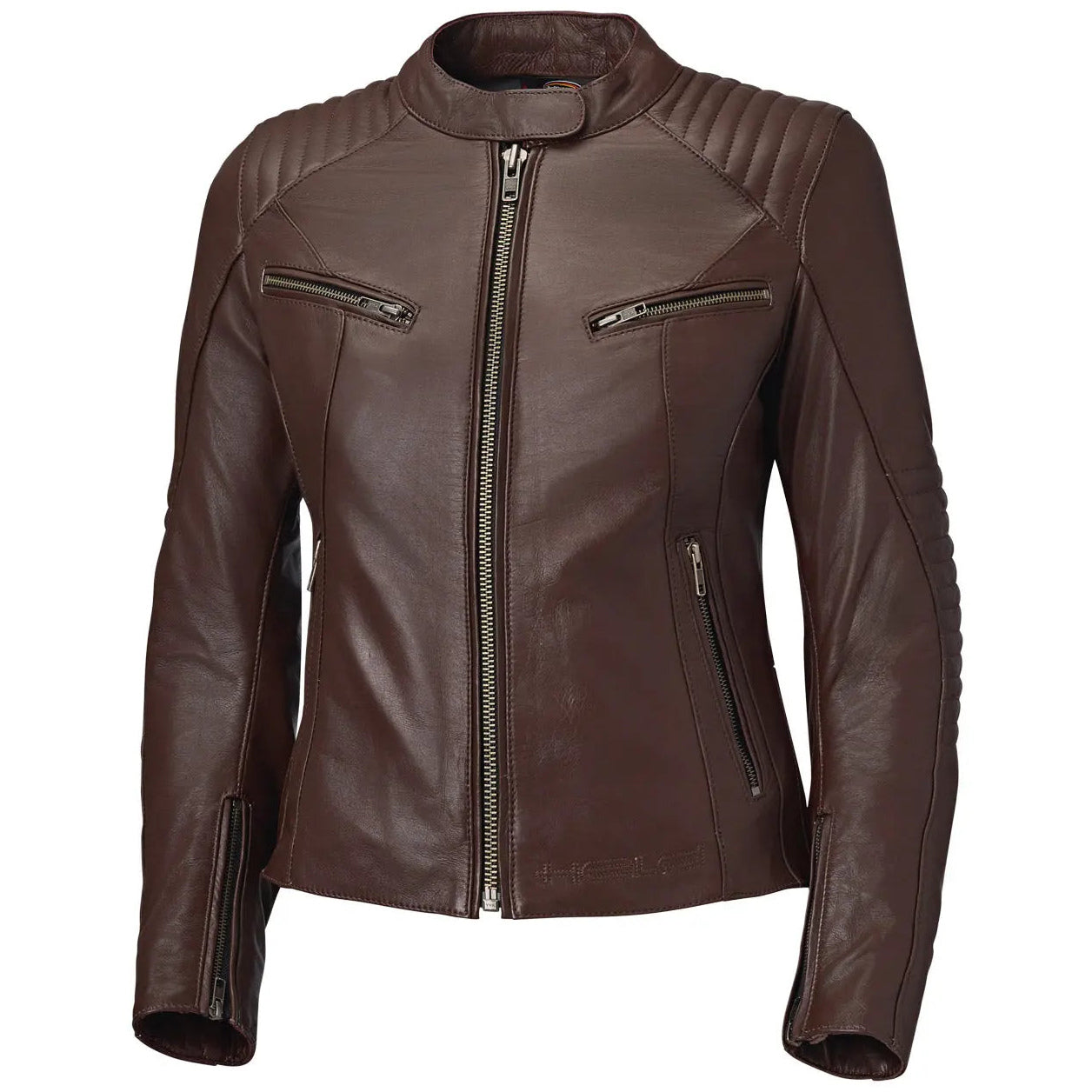 Held Robin Ladies Leather Jacket Brown front view