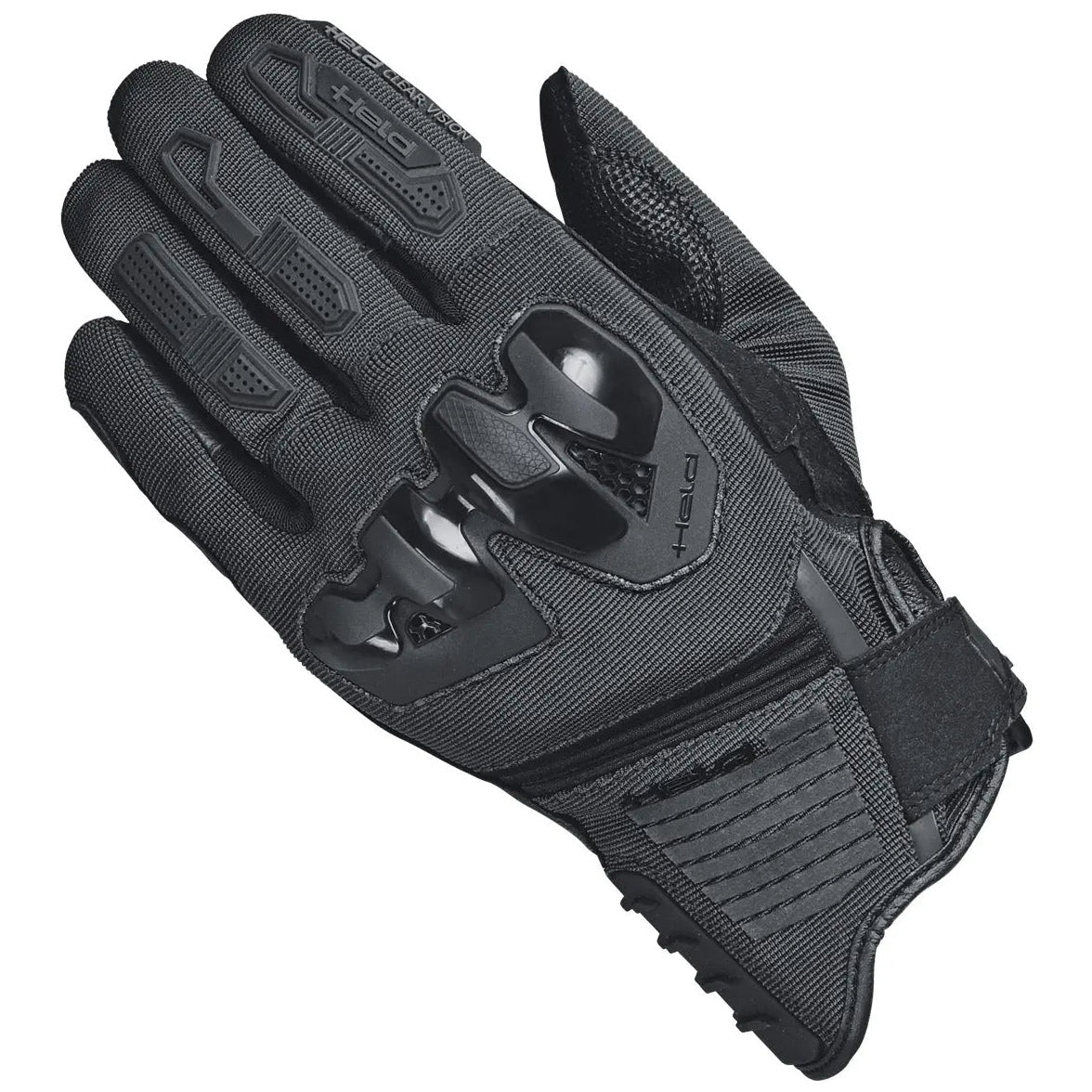Held Sambia 2 Textile Gloves Anthracite motorcycle glove, back-of-hand view