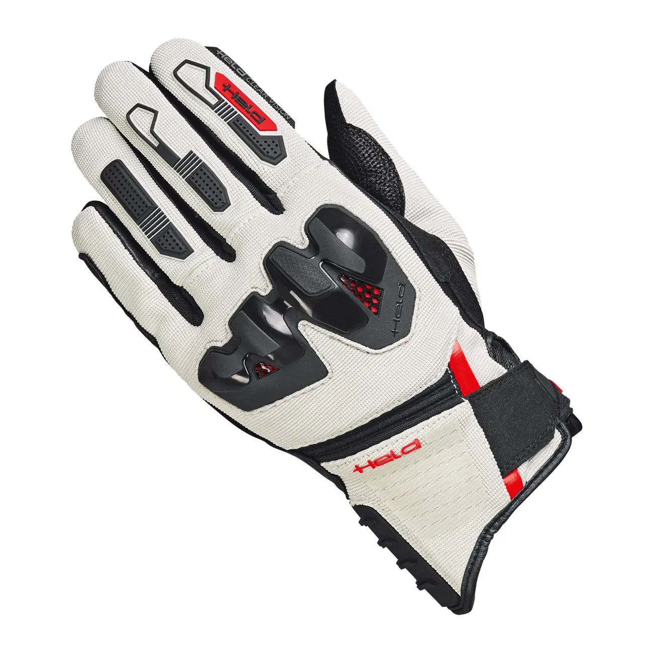 Held Sambia 2 Textile Gloves Black / Grey / Red - FREE UK Shipping, FREE 365 Day Returns | Moto Central