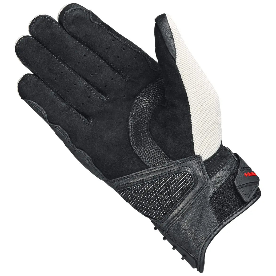 Held Sambia 2 Textile Gloves Black / Grey / Red motorcycle glove, palm view