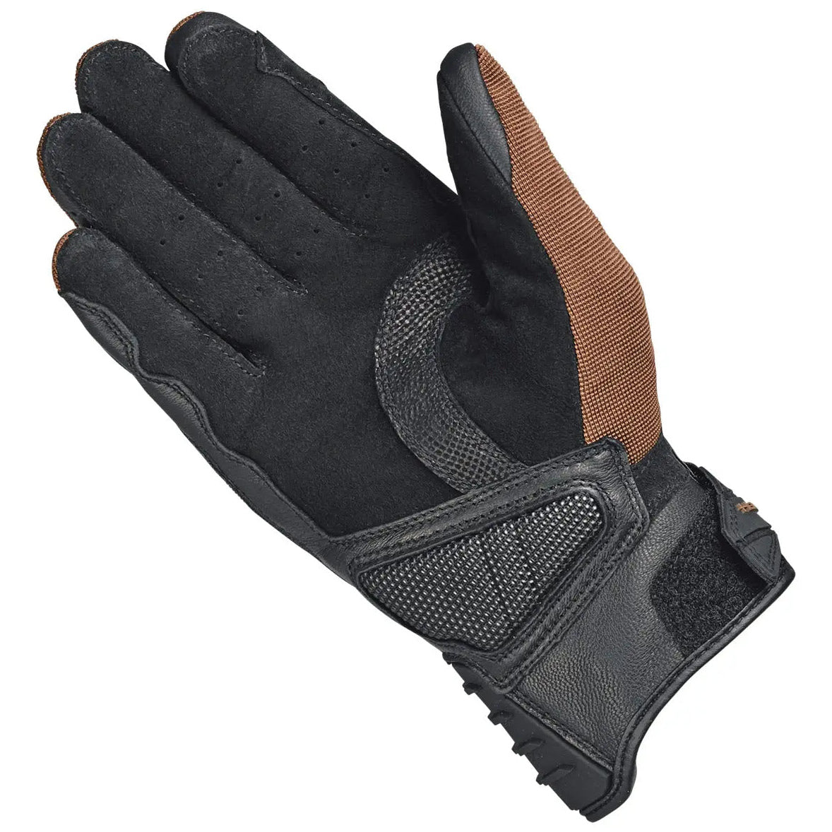 Held Sambia 2 Textile Gloves Brown motorcycle glove, palm view