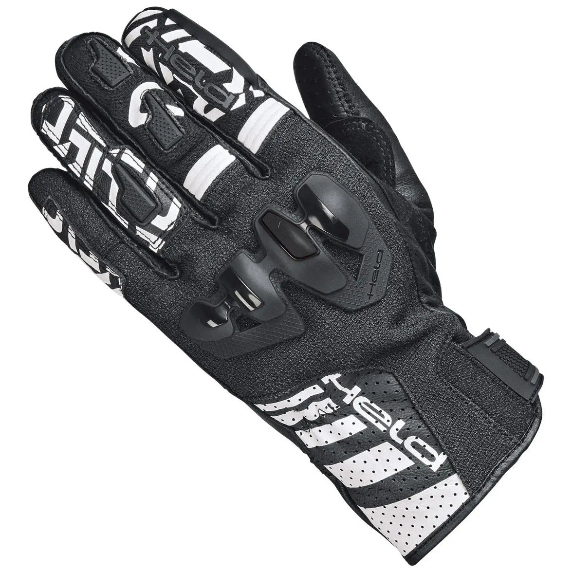 Held Sepang Sport Gloves Black / White motorcycle glove, back-of-hand view