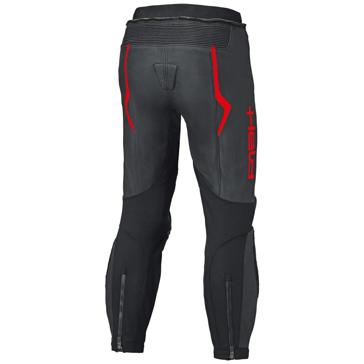 Held Street Rocket 4 Base Leather Trouser Black / Neon Red motorcycle trousers, rear view