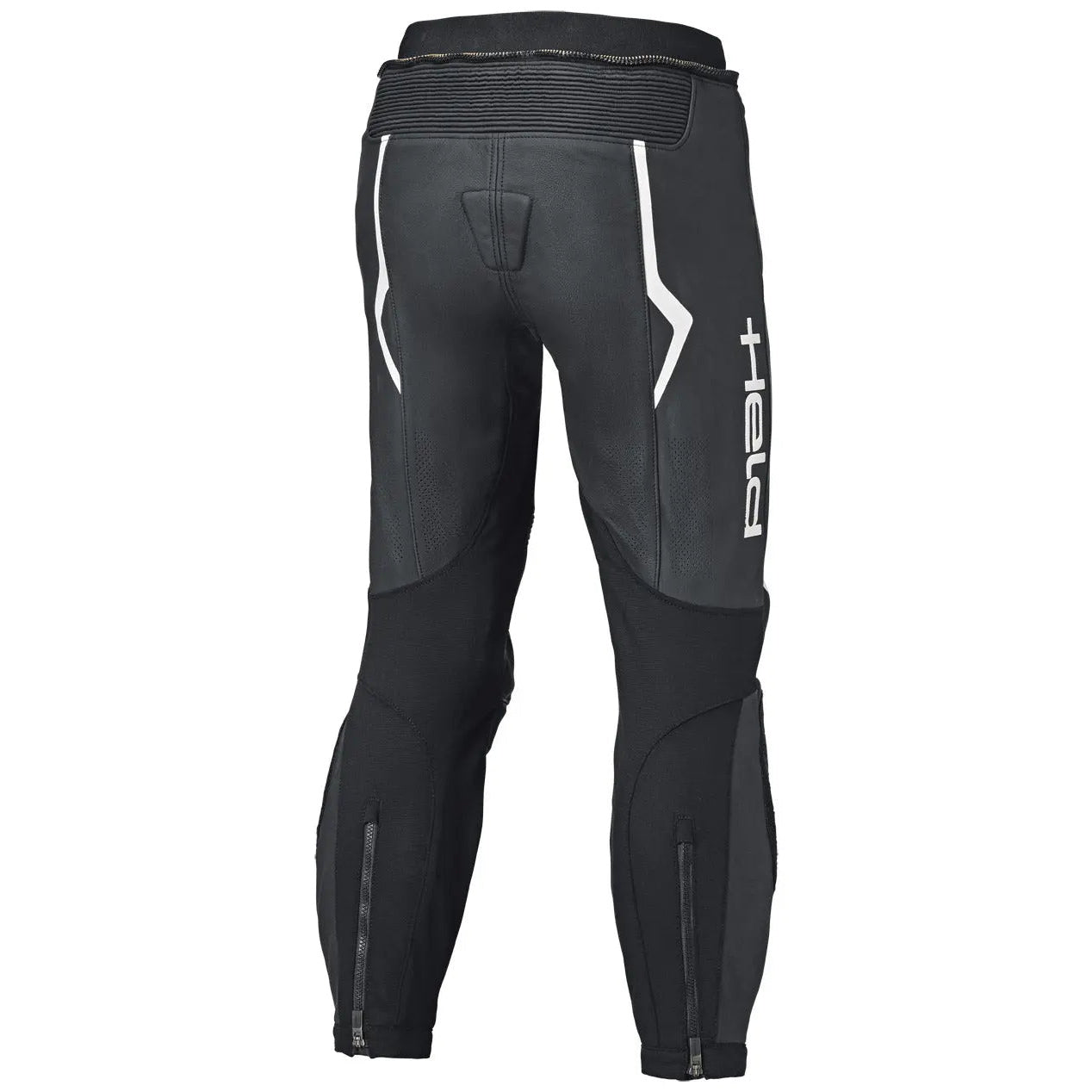 Held Street Rocket 4 Base Leather Trouser Black / White motorcycle trousers, rear view