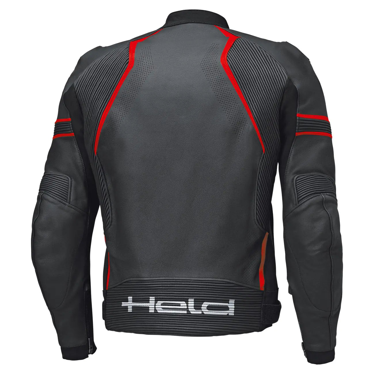 Held Street Rocket 4 Top Leather Jacket Black / Neon Red - FREE UK Shipping, FREE 365 Day Returns | Moto Central