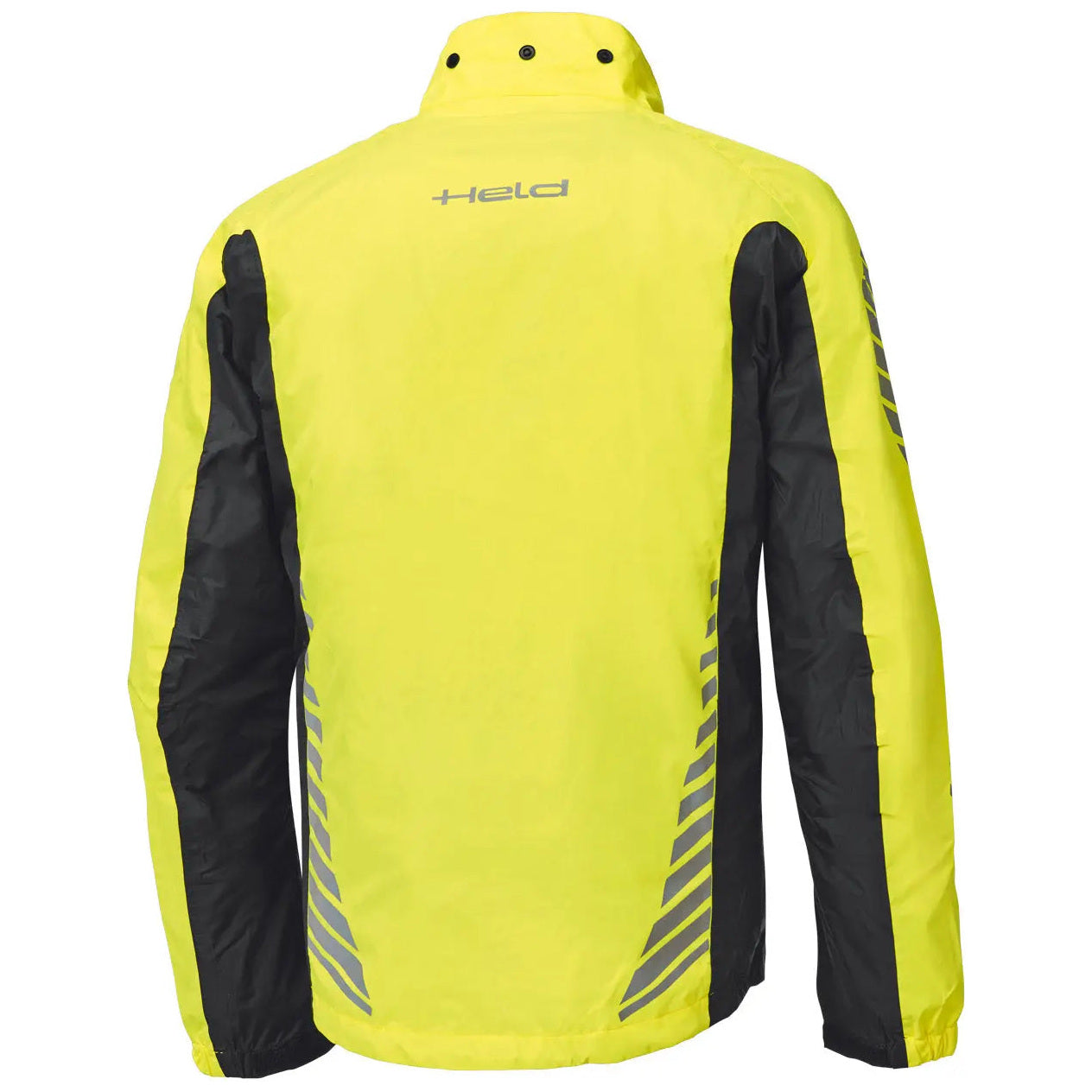 Held Wet Tour 2 Top Rain Over Jacket Yellow motorcycle jacket – rear view