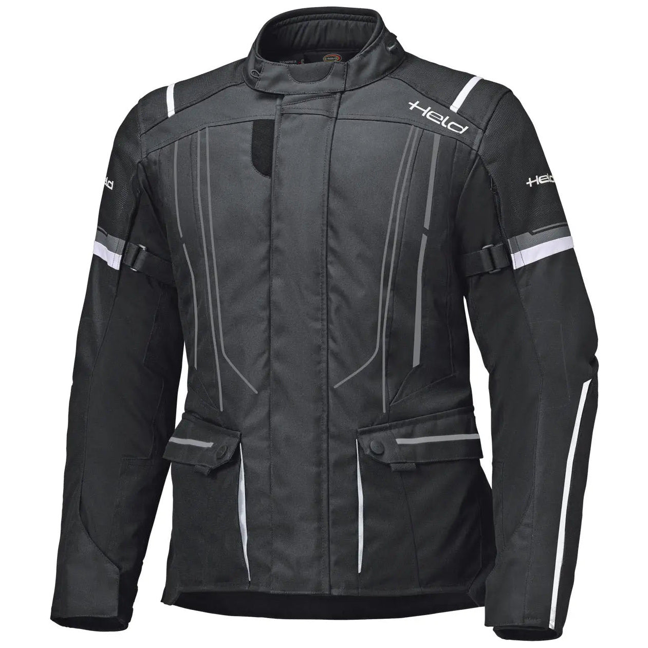 Held Zorro ST Top Textile Jacket Black / White motorcycle jacket – front view