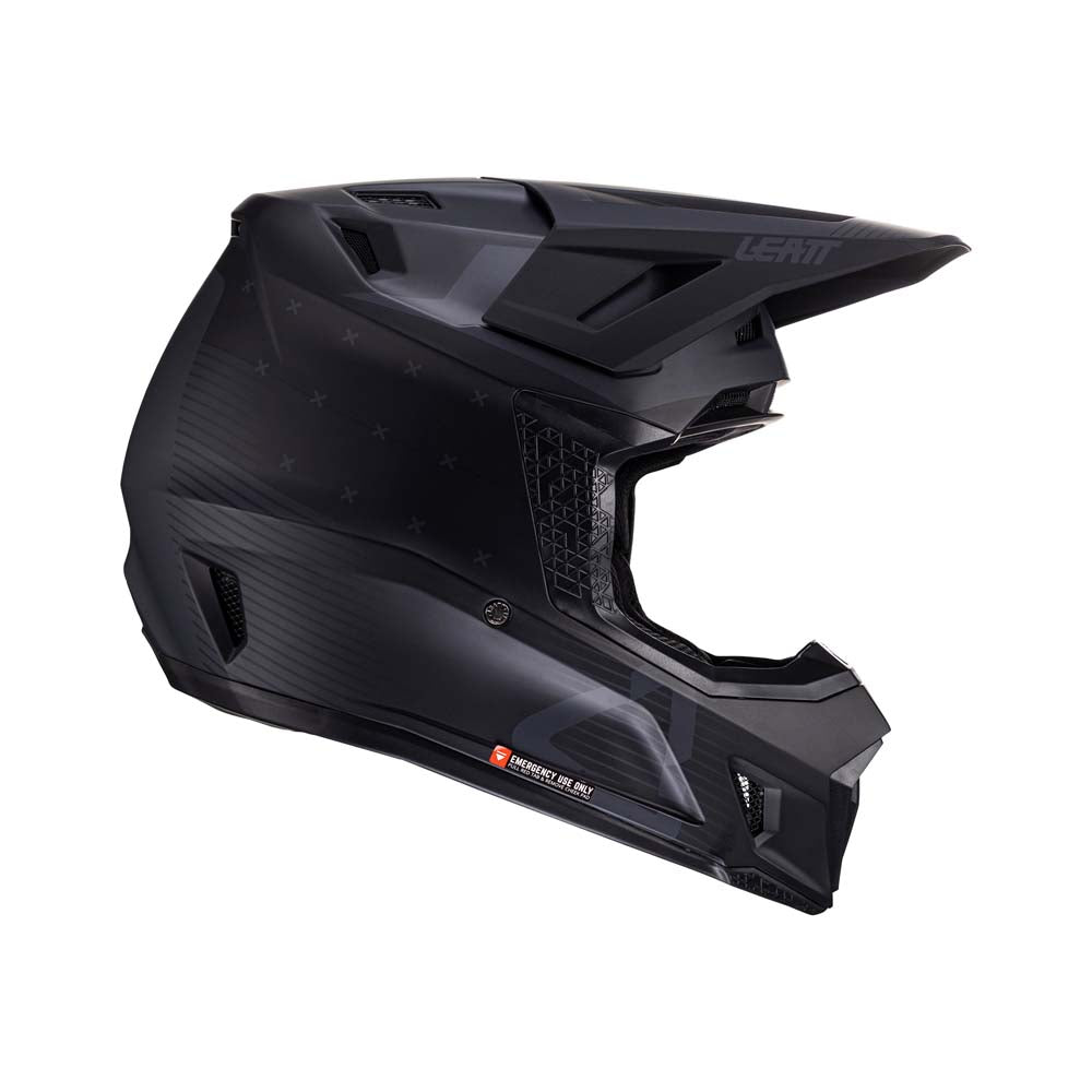 Leatt Moto 7.5 Helmet Kit Stealth Black / Grey