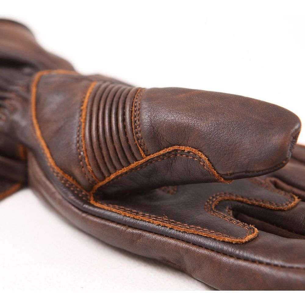 Helstons Boston Summer Leather Gloves Brown