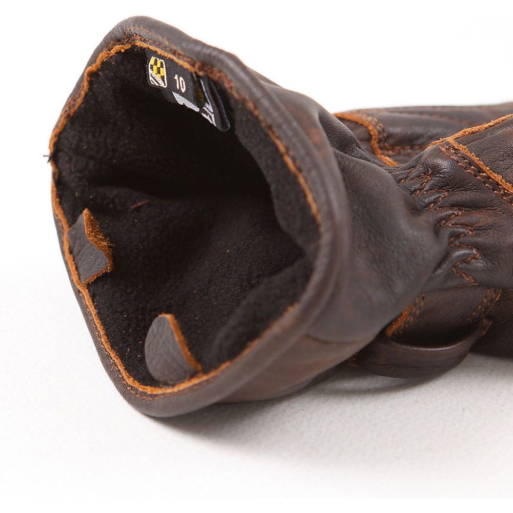 Helstons Boston Summer Leather Gloves Brown