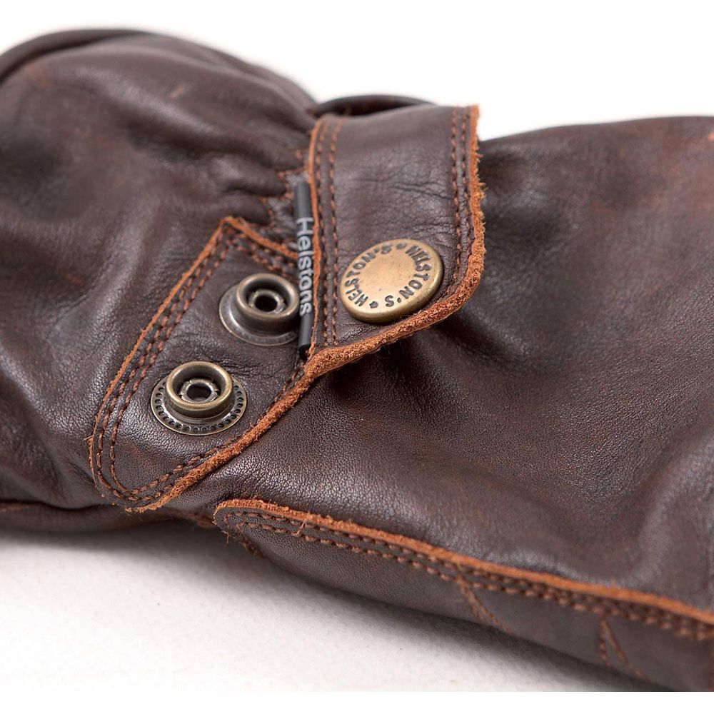 Helstons Boston Summer Leather Gloves Brown