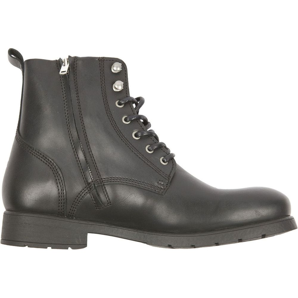 Helstons City Leather Boots Aniline Black
