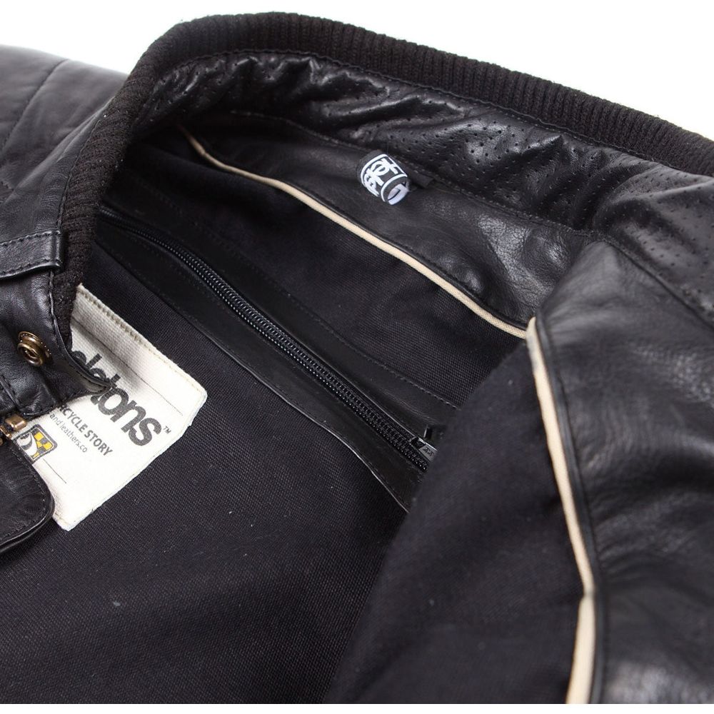 Helstons Cruiser Rag Leather Jacket Black