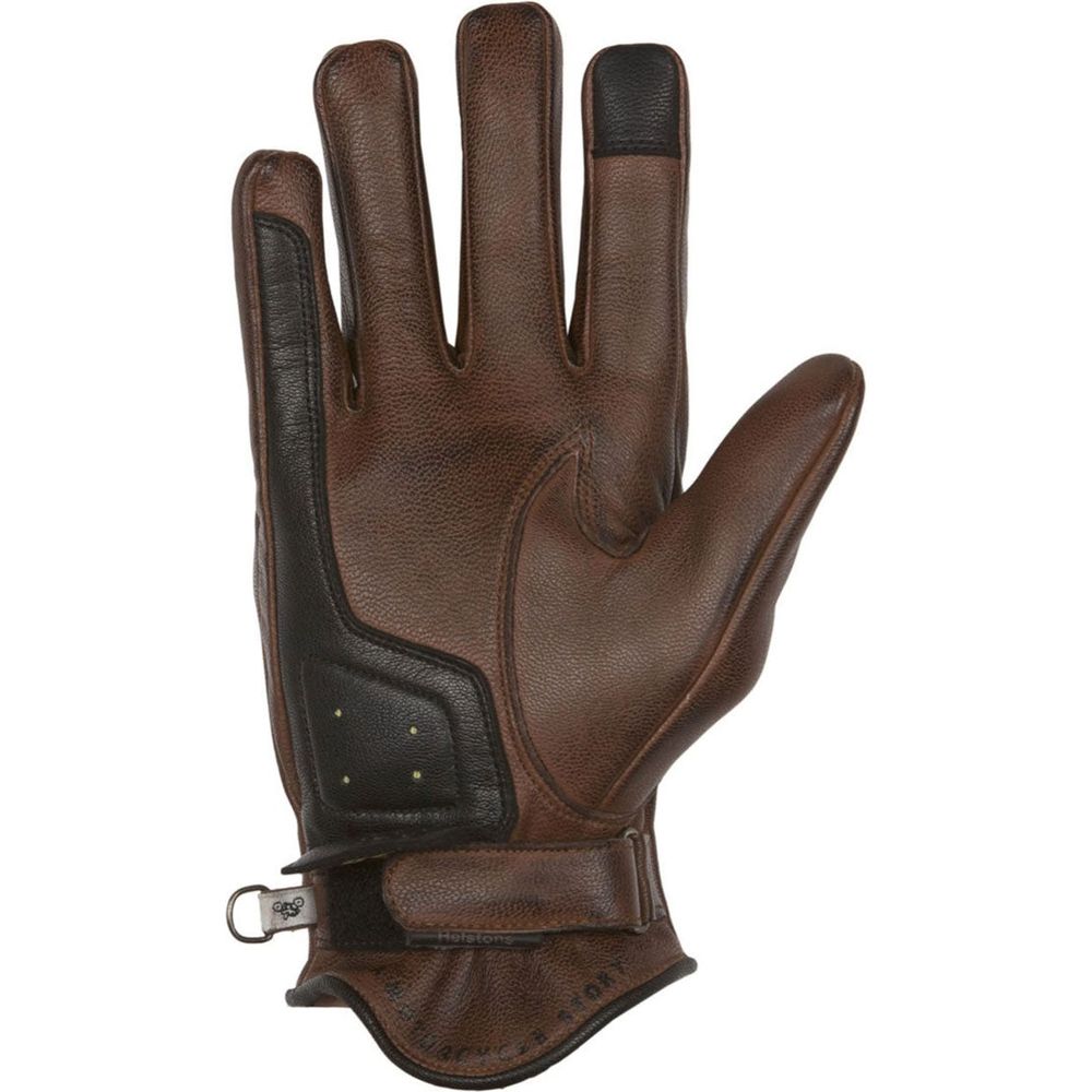 Helstons Sun Summer Leather Gloves Camel / Black