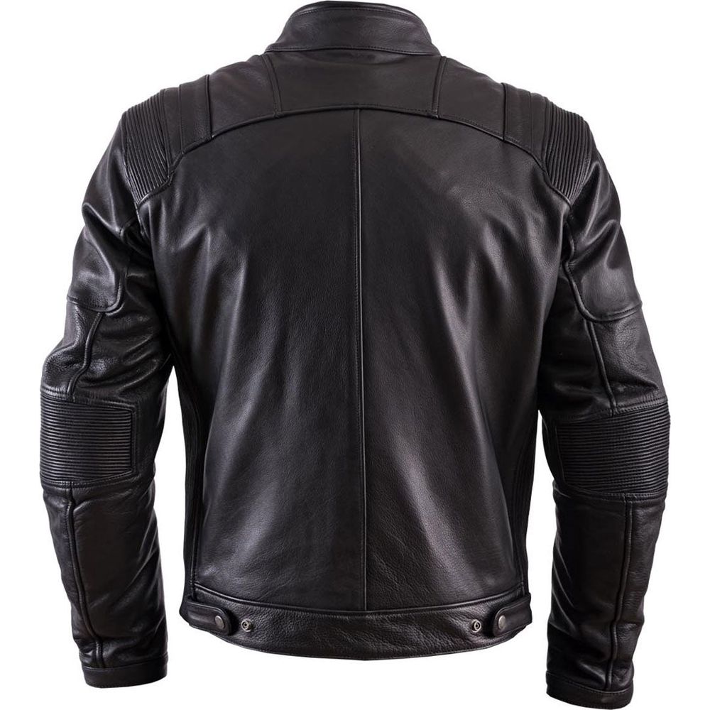 Helstons Trust Leather Jacket Plain Black