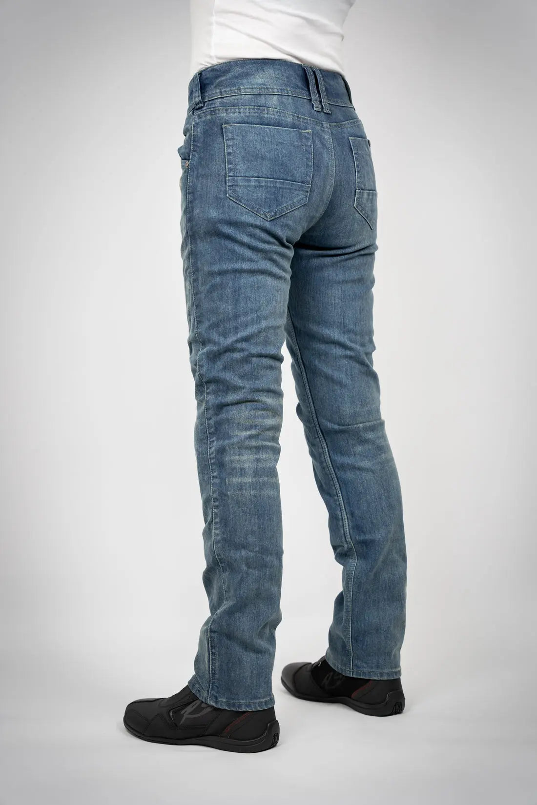 Bull-it Heron Ladies Easy Fit Denim Jeans Steel Blue - FREE UK Shipping, FREE 365 Day Returns | Moto Central