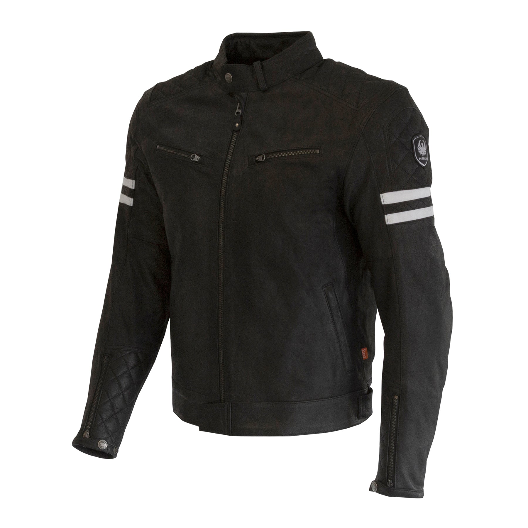 Merlin Hixon 2 D3O Leather Jacket Black FREE UK Delivery, FREE 365 Day Returns | Moto Central