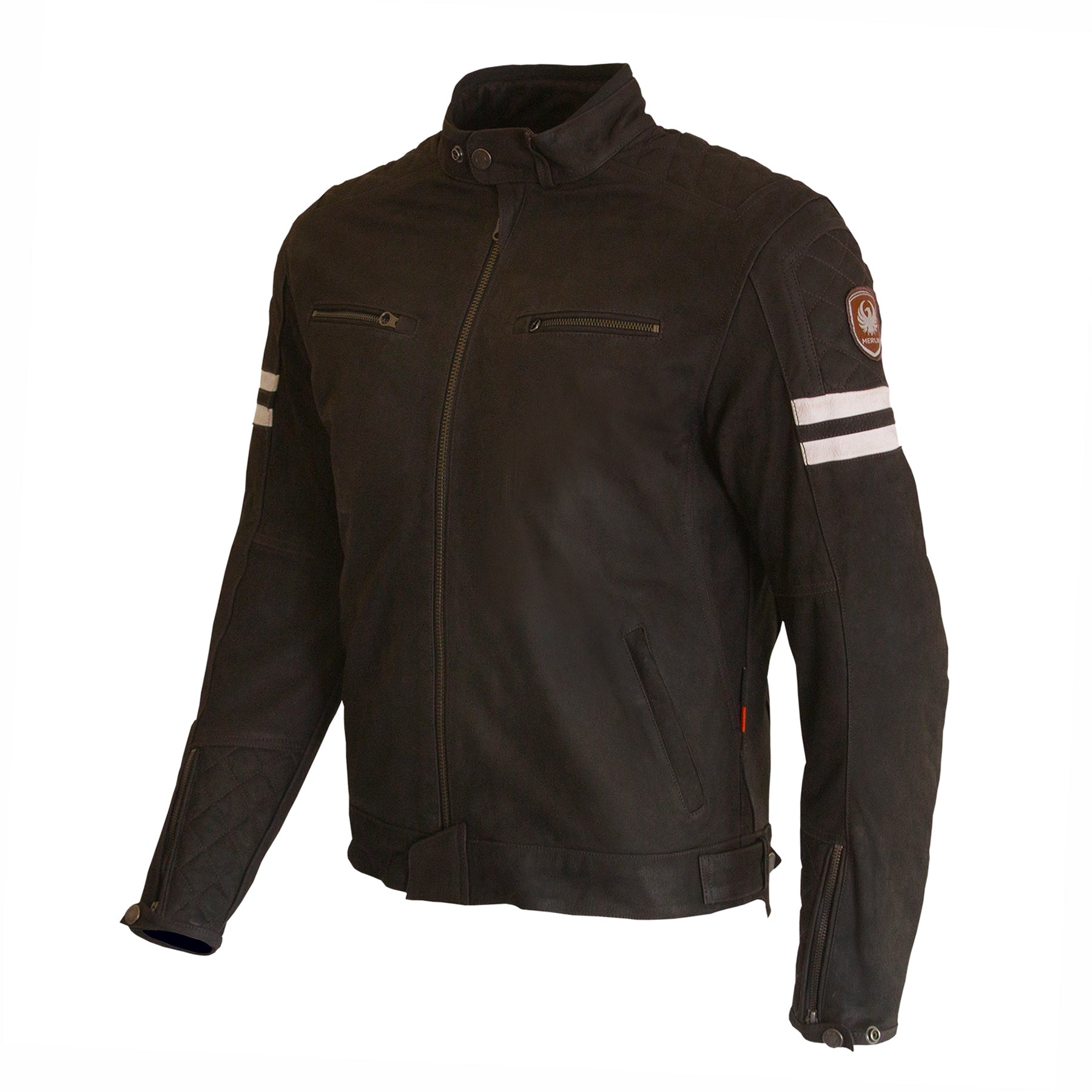 Merlin Hixon 2 D3O Leather Jacket Brown FREE UK Delivery, FREE 365 Day Returns | Moto Central