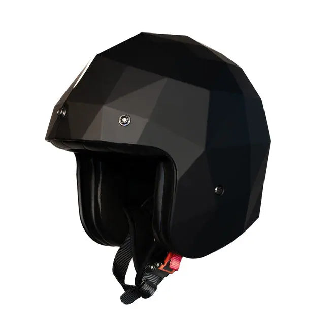 Holy Freedom Stealth Diamond Open Face Helmet Matt Black - FREE UK Shipping, FREE 365 Day Returns | Moto Central