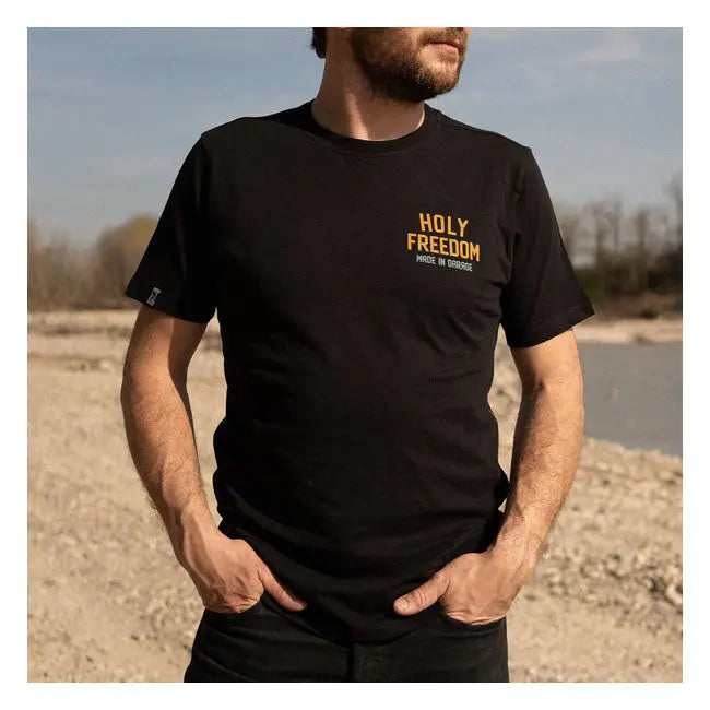 Holy Freedom Tiger T-Shirt Black - FREE UK Shipping, FREE 365 Day Returns | Moto Central