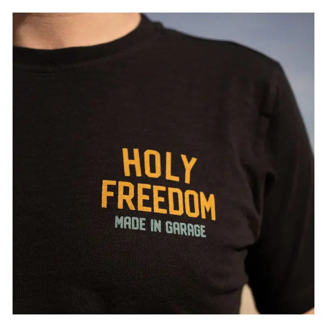 Holy Freedom Tiger T-Shirt Black - FREE UK Shipping, FREE 365 Day Returns | Moto Central