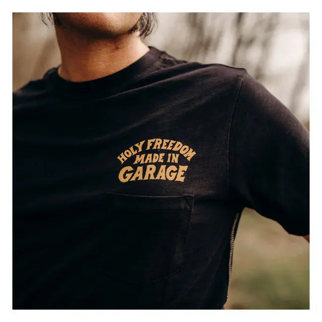 Holy Freedom Yeti T-Shirt Black - FREE UK Shipping, FREE 365 Day Returns | Moto Central