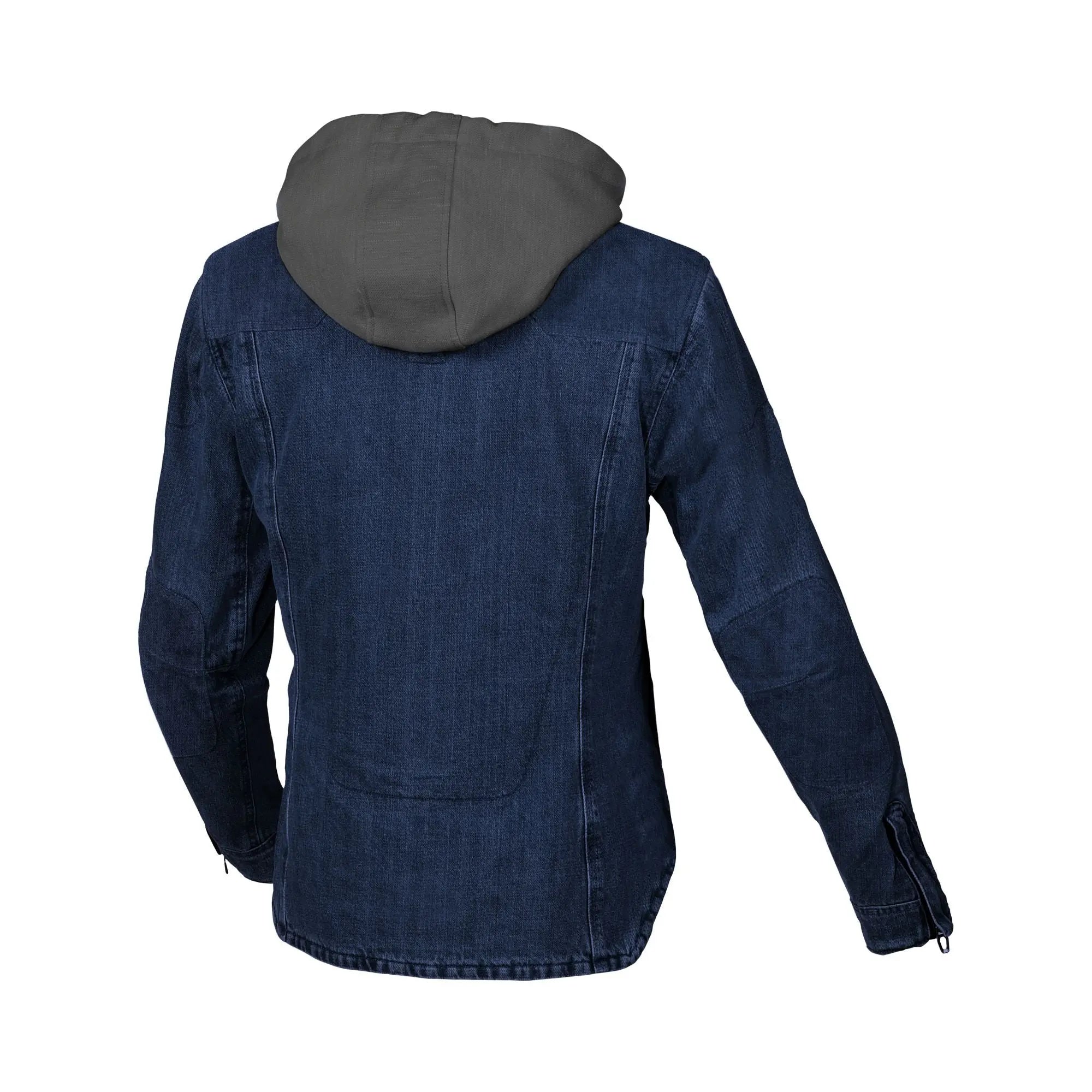 Macna Inland Hoodie Textile Jacket Blue / Brown - FREE UK Shipping, FREE 365 Day Returns | Moto Central