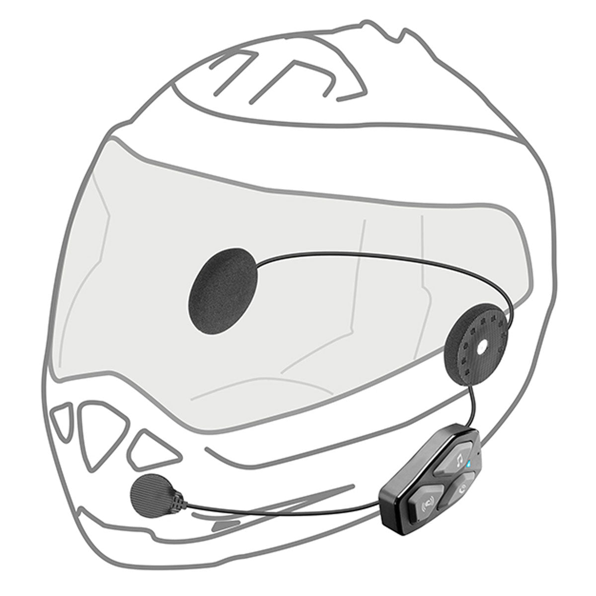 Interphone Ucom 3 Bluetooth Intercommunication System Black - Twin Pack - FREE UK Shipping, FREE 365 Day Returns | Moto Central