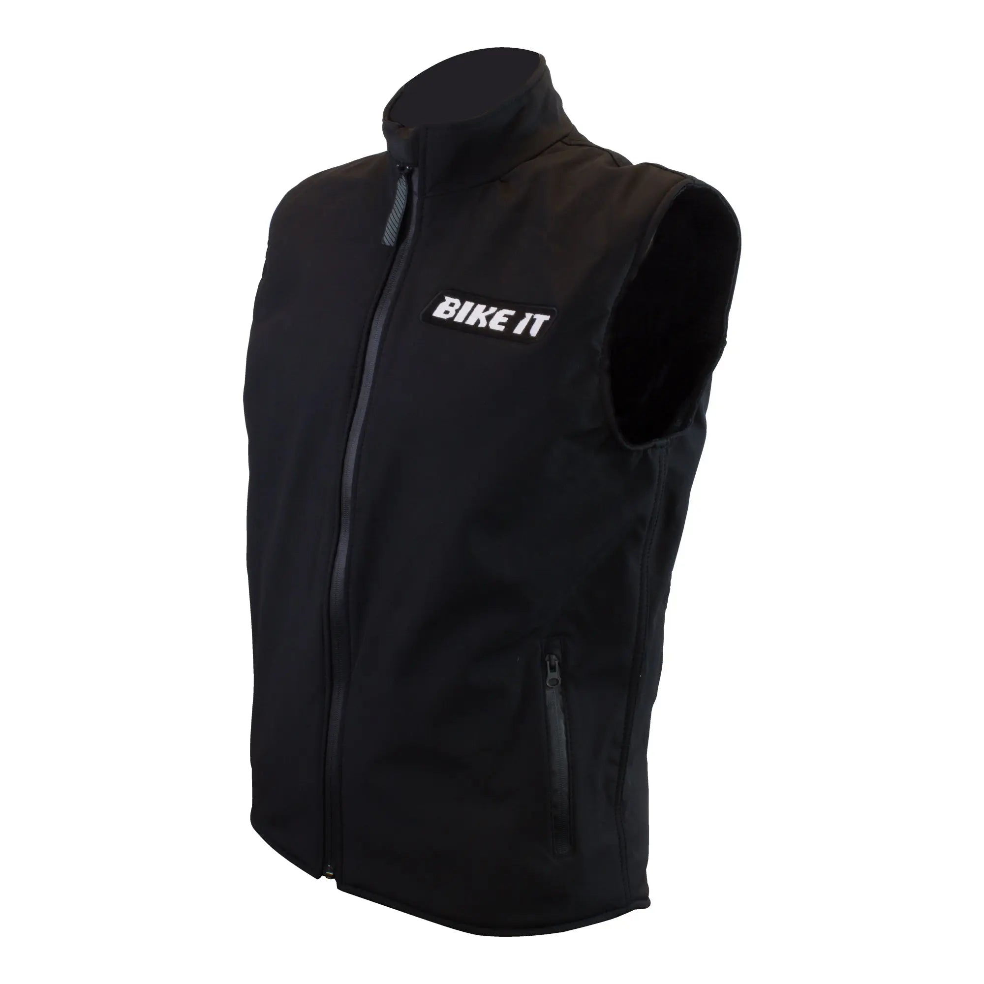 Bike It Softshell Gilet Black - FREE UK Shipping, FREE 365 Day Returns | Moto Central