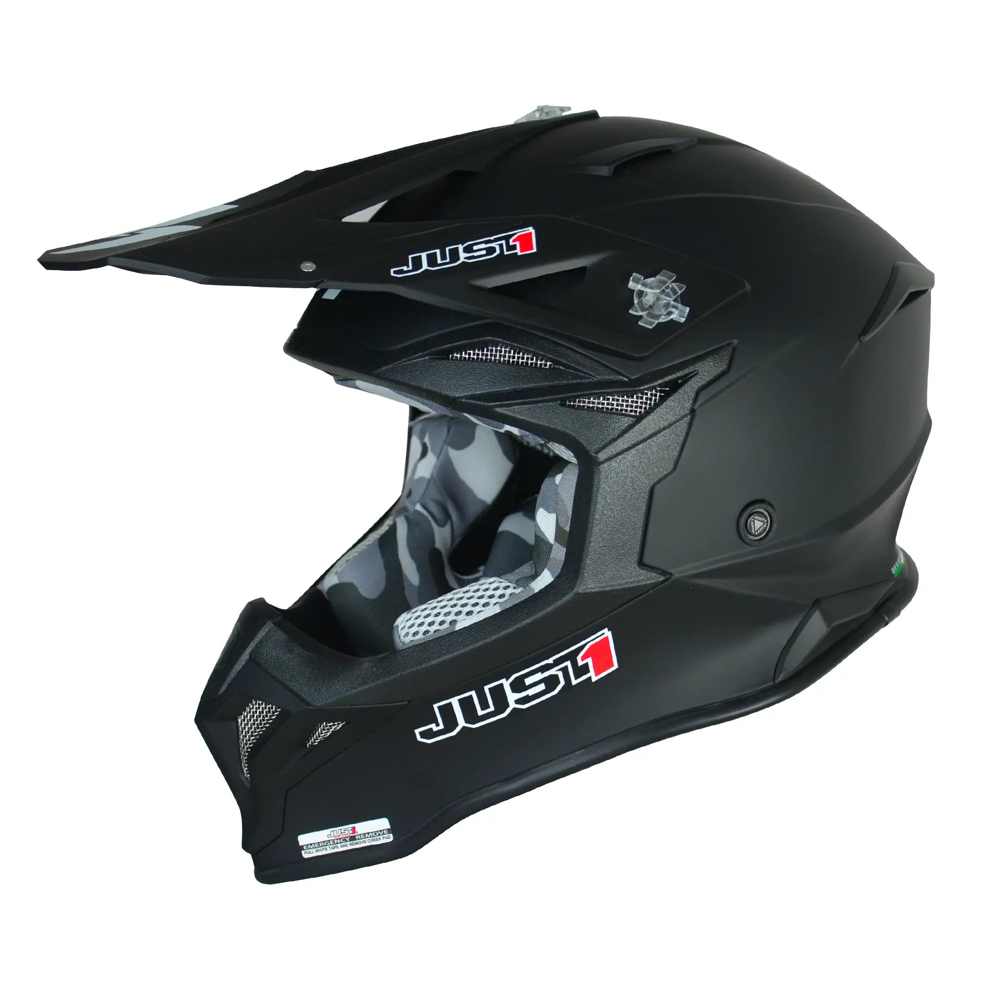 Just1 J39 Solid Matt Black FREE UK Delivery, FREE 365 Day Returns | Moto Central