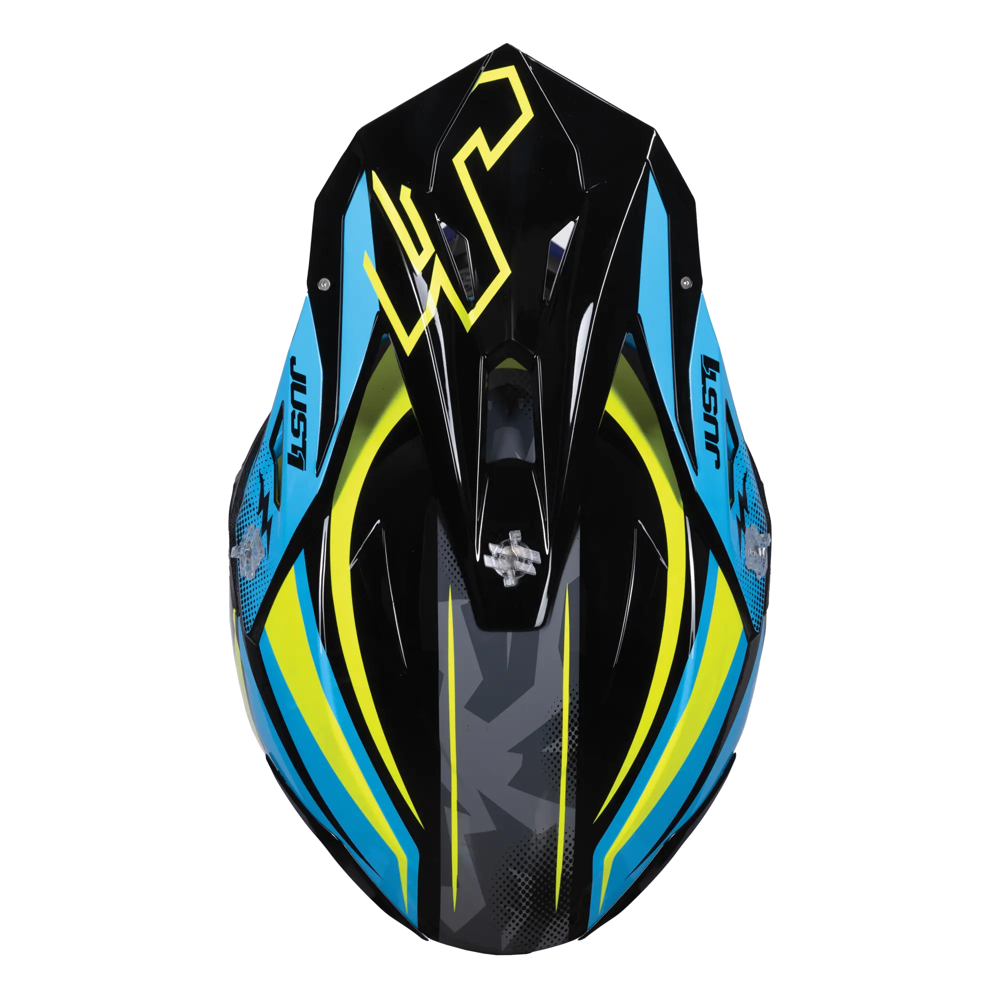 Just1 J39 Revo Blue / Fluo Yellow / Gloss Black FREE UK Delivery, FREE 365 Day Returns | Moto Central