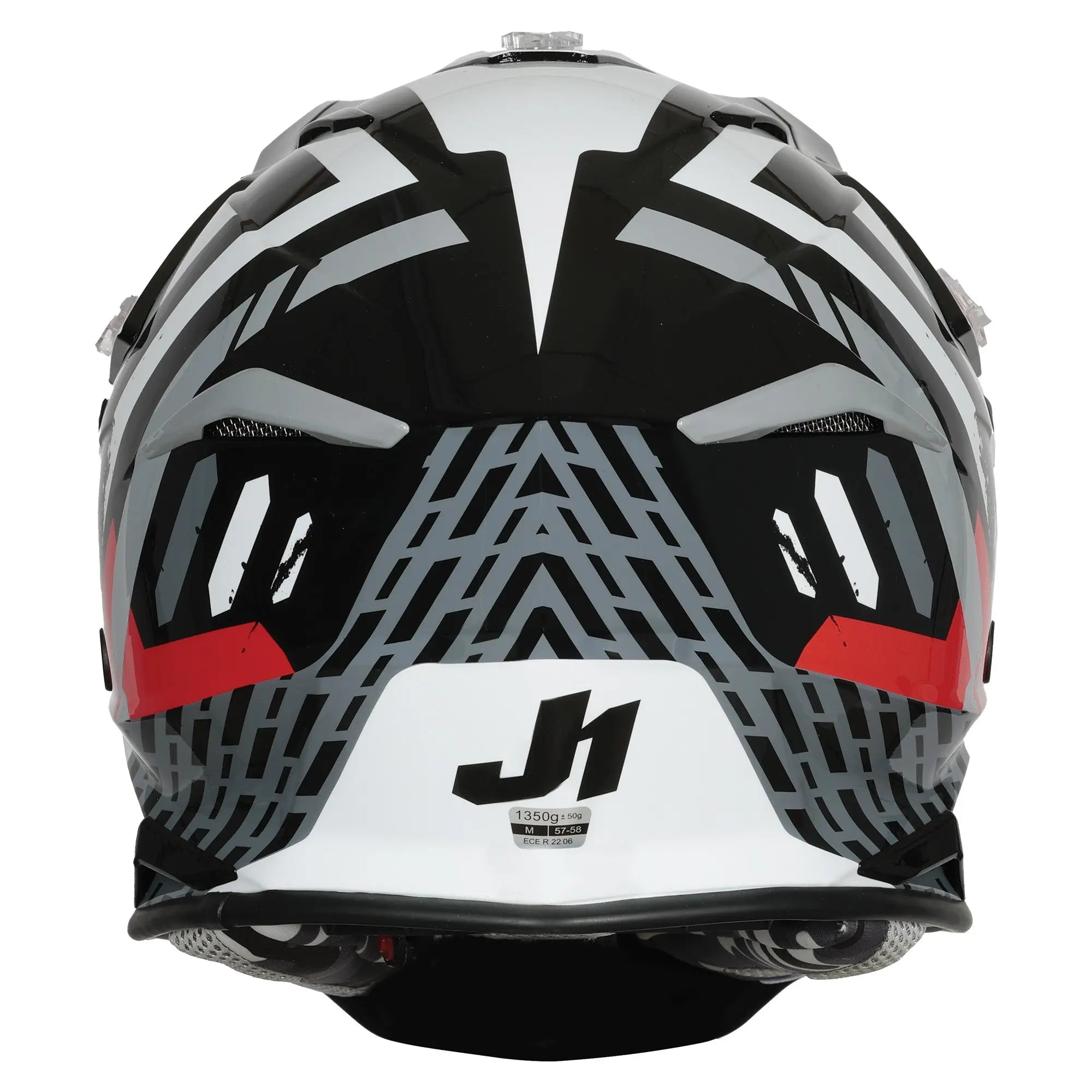Just1 J39 Marshall White / Red / Gloss Black FREE UK Delivery, FREE 365 Day Returns | Moto Central