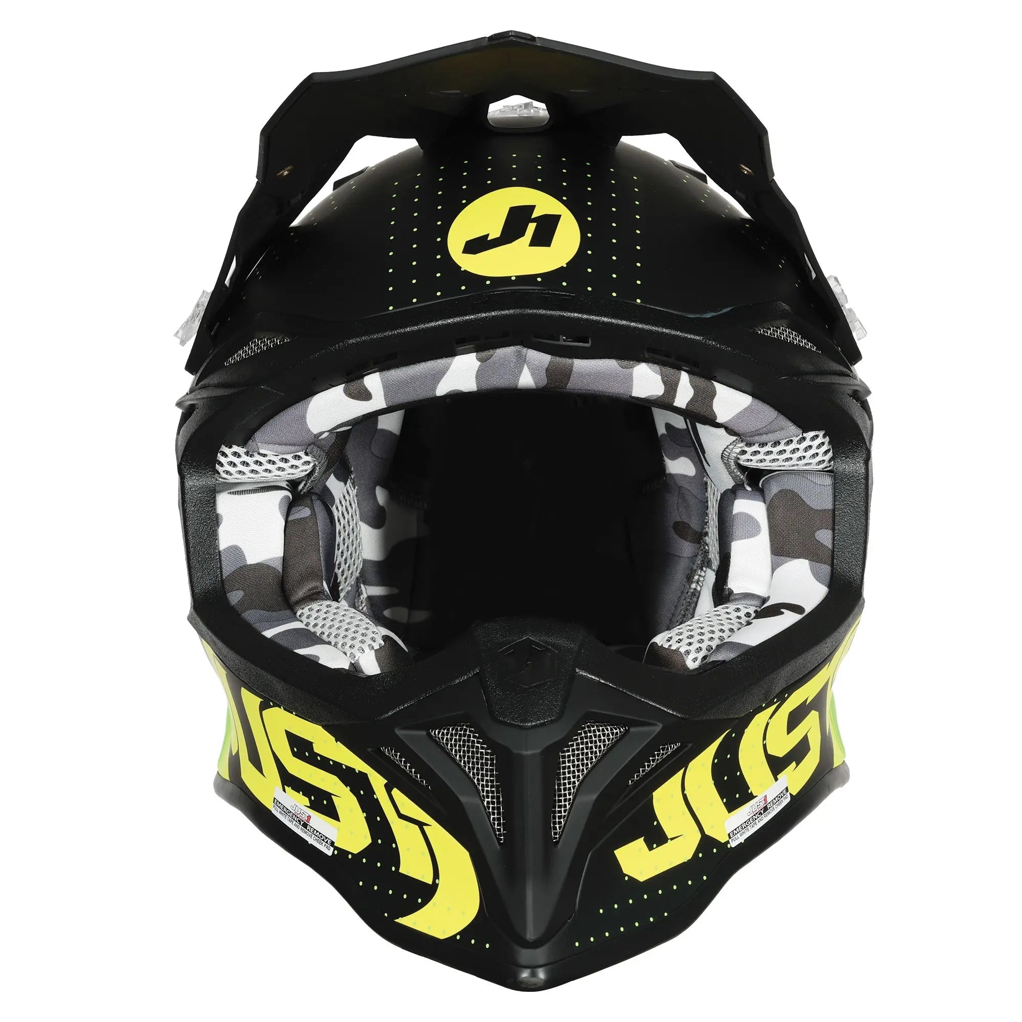 Just1 J39 Xeno Fluo Yellow / Matt Black FREE UK Delivery, FREE 365 Day Returns | Moto Central
