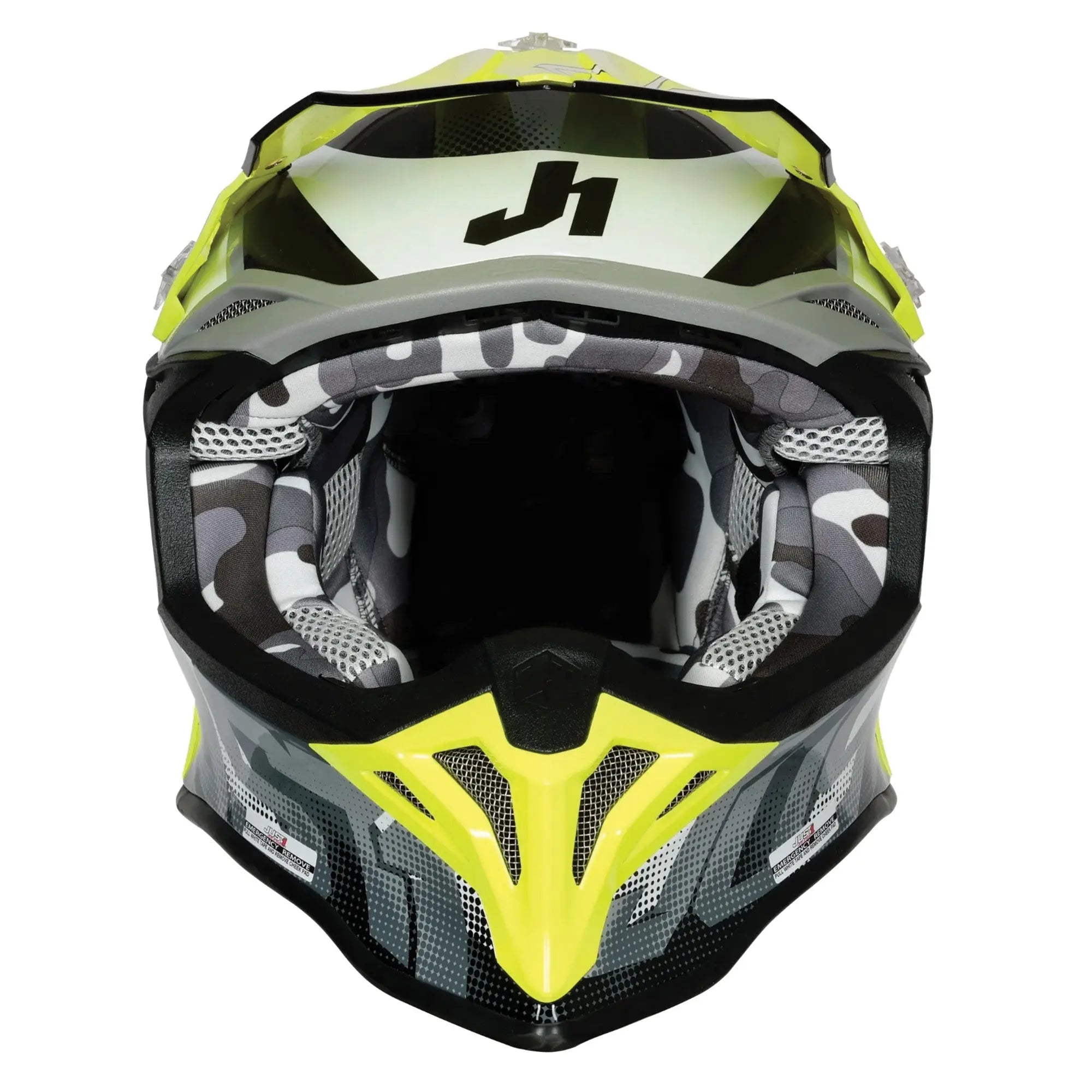 Just1 J39 Revo Grey / Fluo Yellow / Matt Black FREE UK Delivery, FREE 365 Day Returns | Moto Central