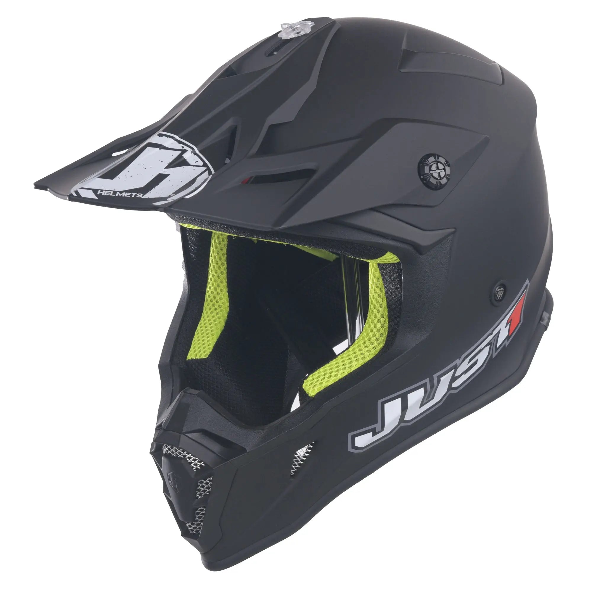 Just1 J38 MX Helmet Solid Matt Black - FREE UK Shipping, FREE 365 Day Returns | Moto Central