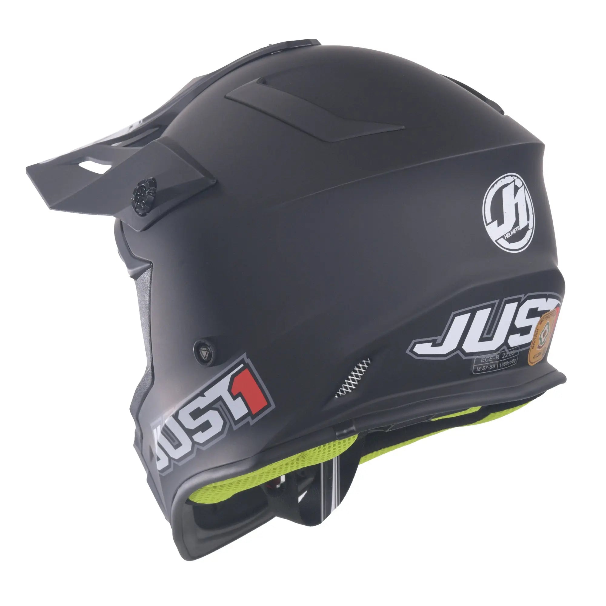 Just1 J38 MX Helmet Solid Matt Black - FREE UK Shipping, FREE 365 Day Returns | Moto Central
