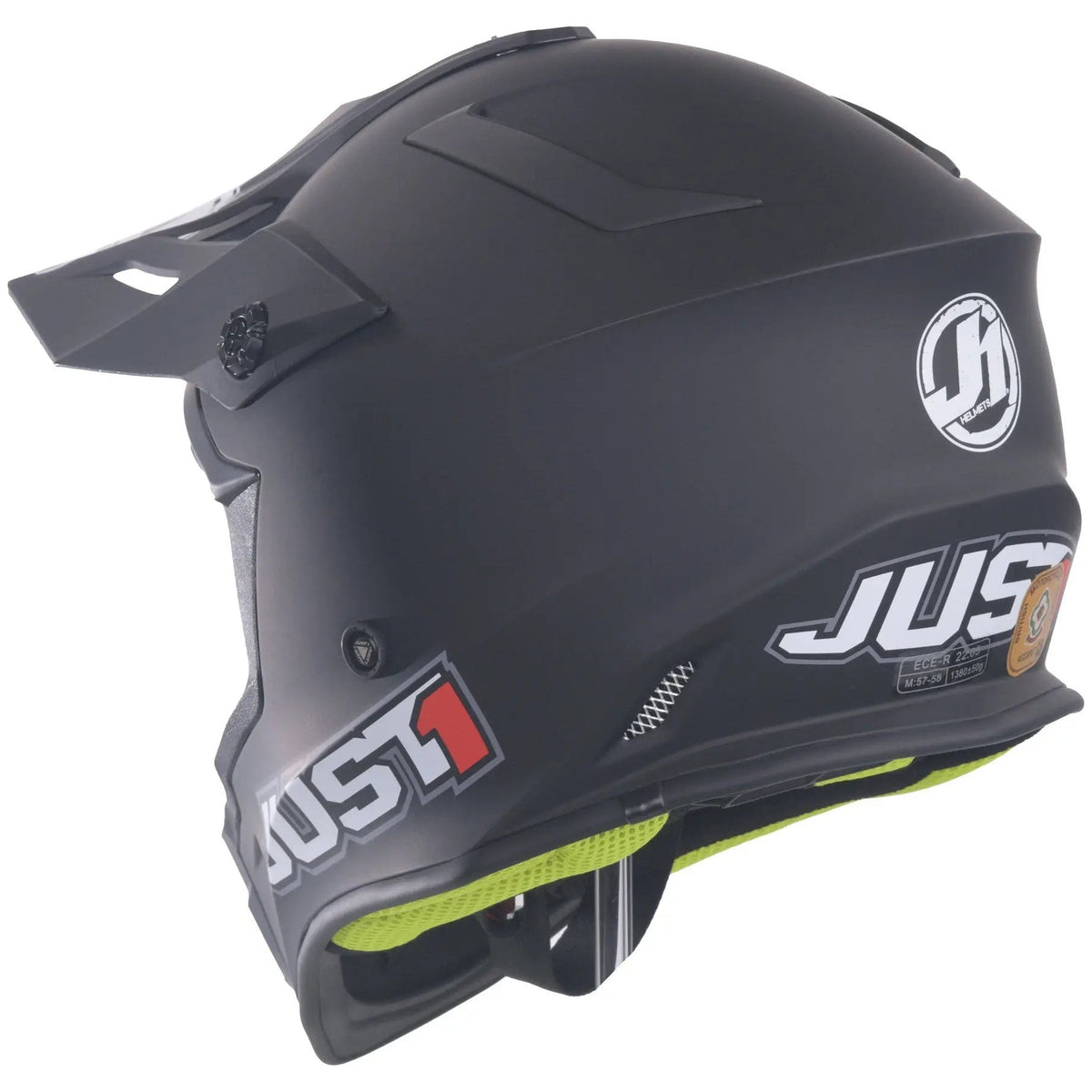 Just1 J38 MX Helmet Solid Matt Black - FREE UK Shipping, FREE 365 Day Returns | Moto Central