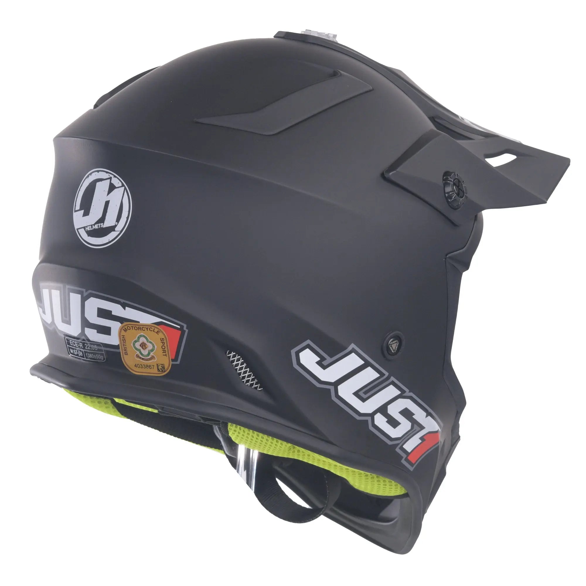 Just1 J38 MX Helmet Solid Matt Black - FREE UK Shipping, FREE 365 Day Returns | Moto Central