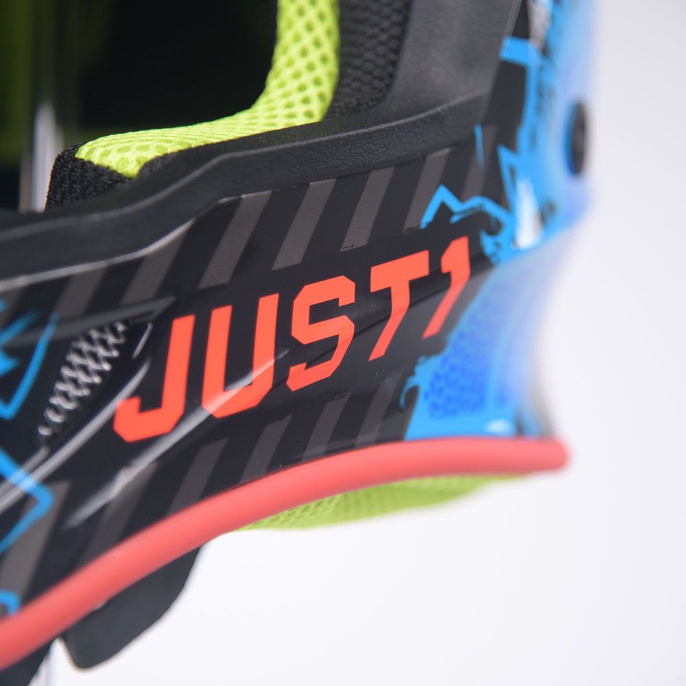 Just1 J38 MX Mask Blue / Red / Gloss Black