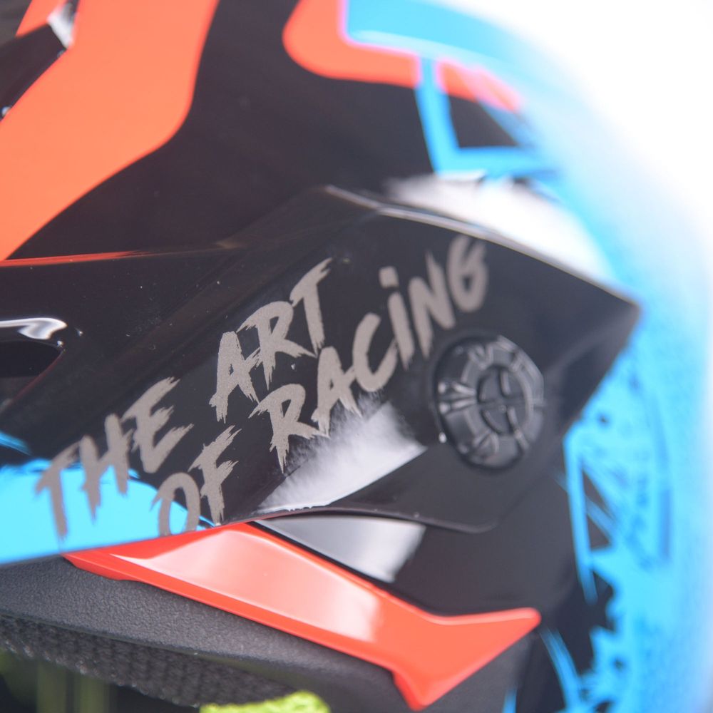 Just1 J38 MX Mask Blue / Red / Gloss Black