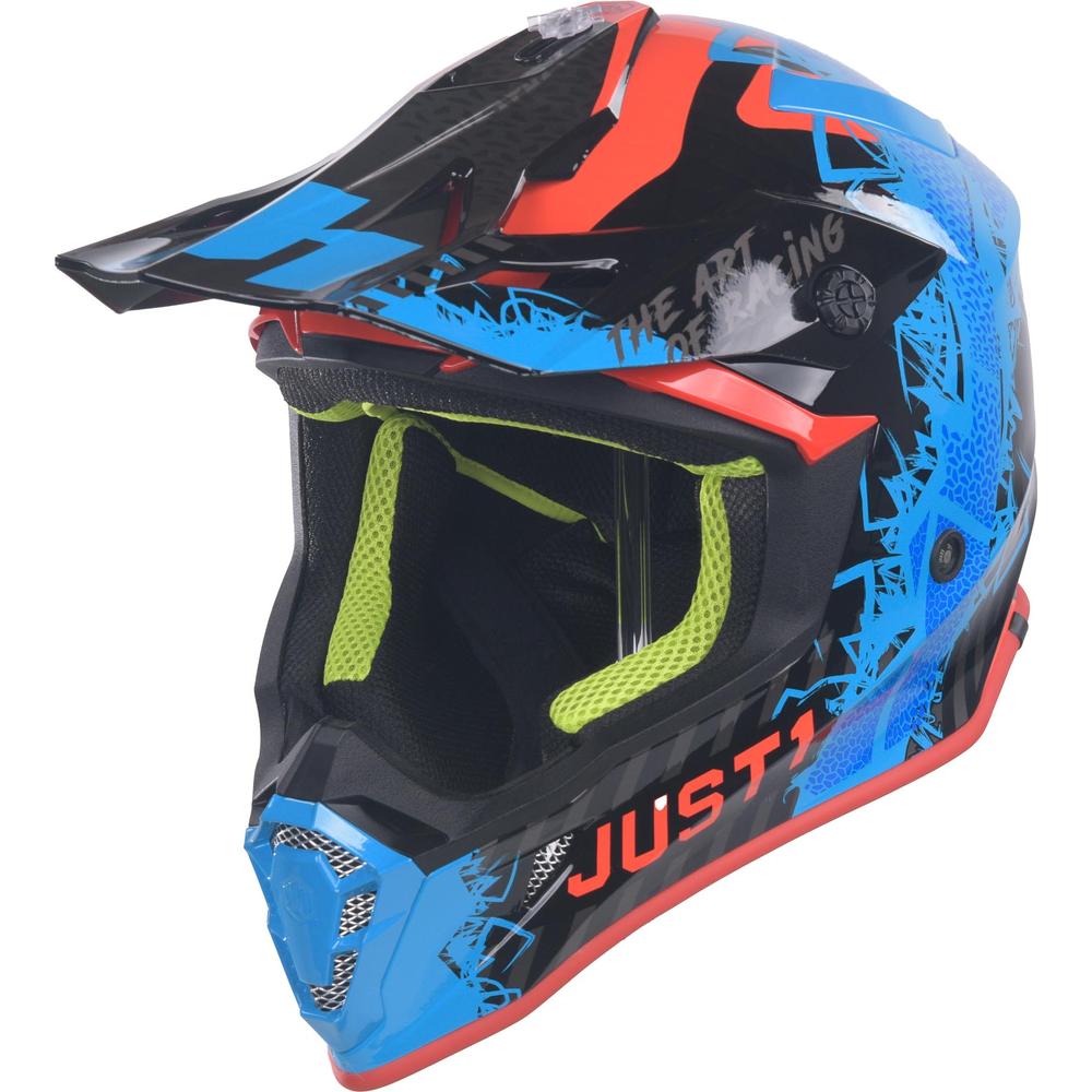 Just1 J38 MX Mask Blue / Red / Gloss Black