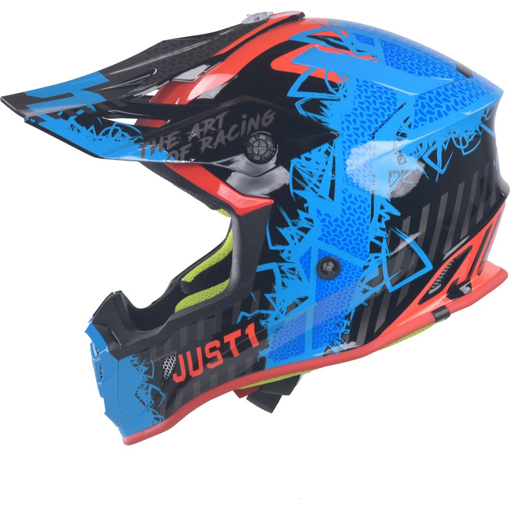 Just1 J38 MX Mask Blue / Red / Gloss Black