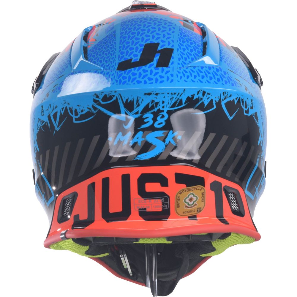 Just1 J38 MX Mask Blue / Red / Gloss Black