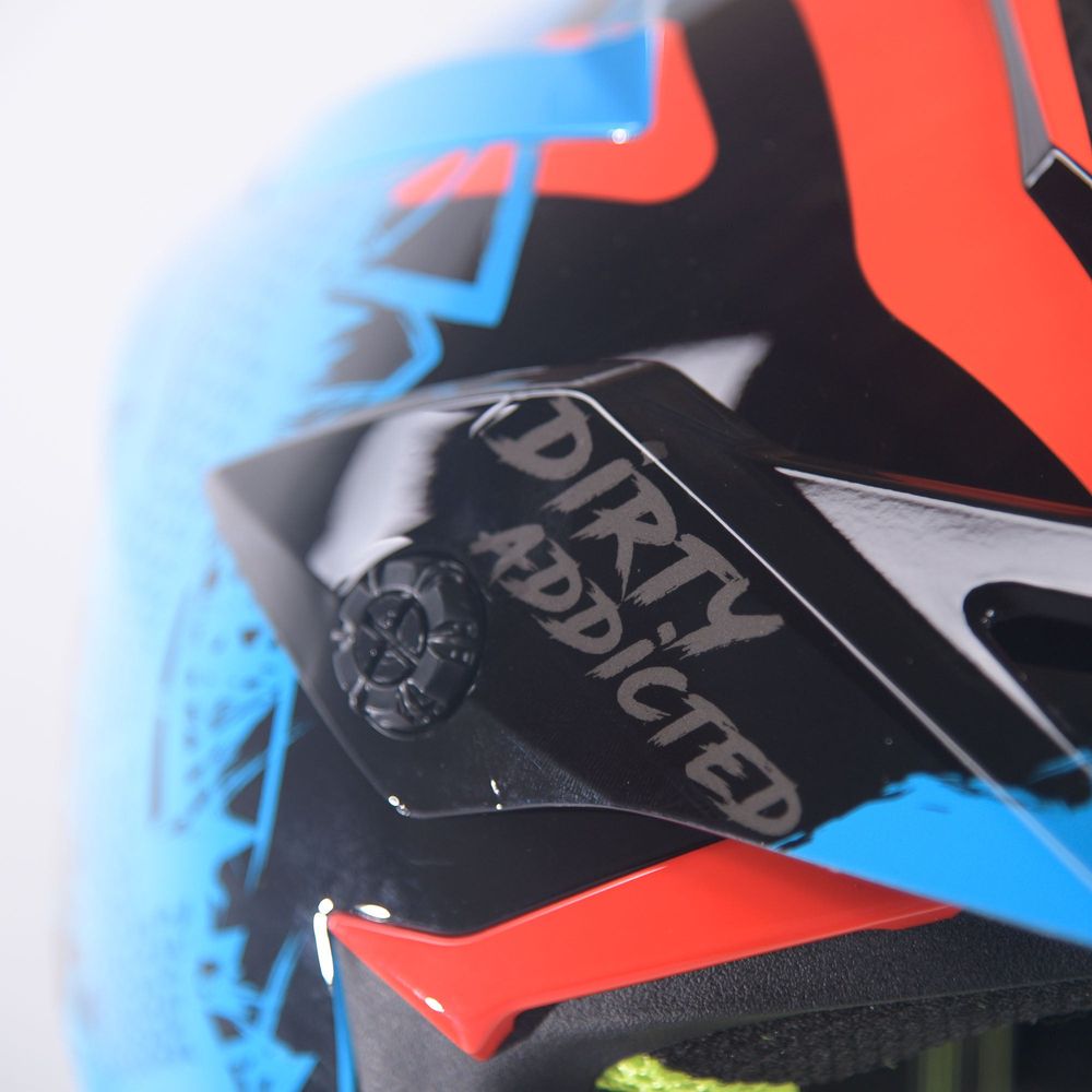 Just1 J38 MX Mask Blue / Red / Gloss Black