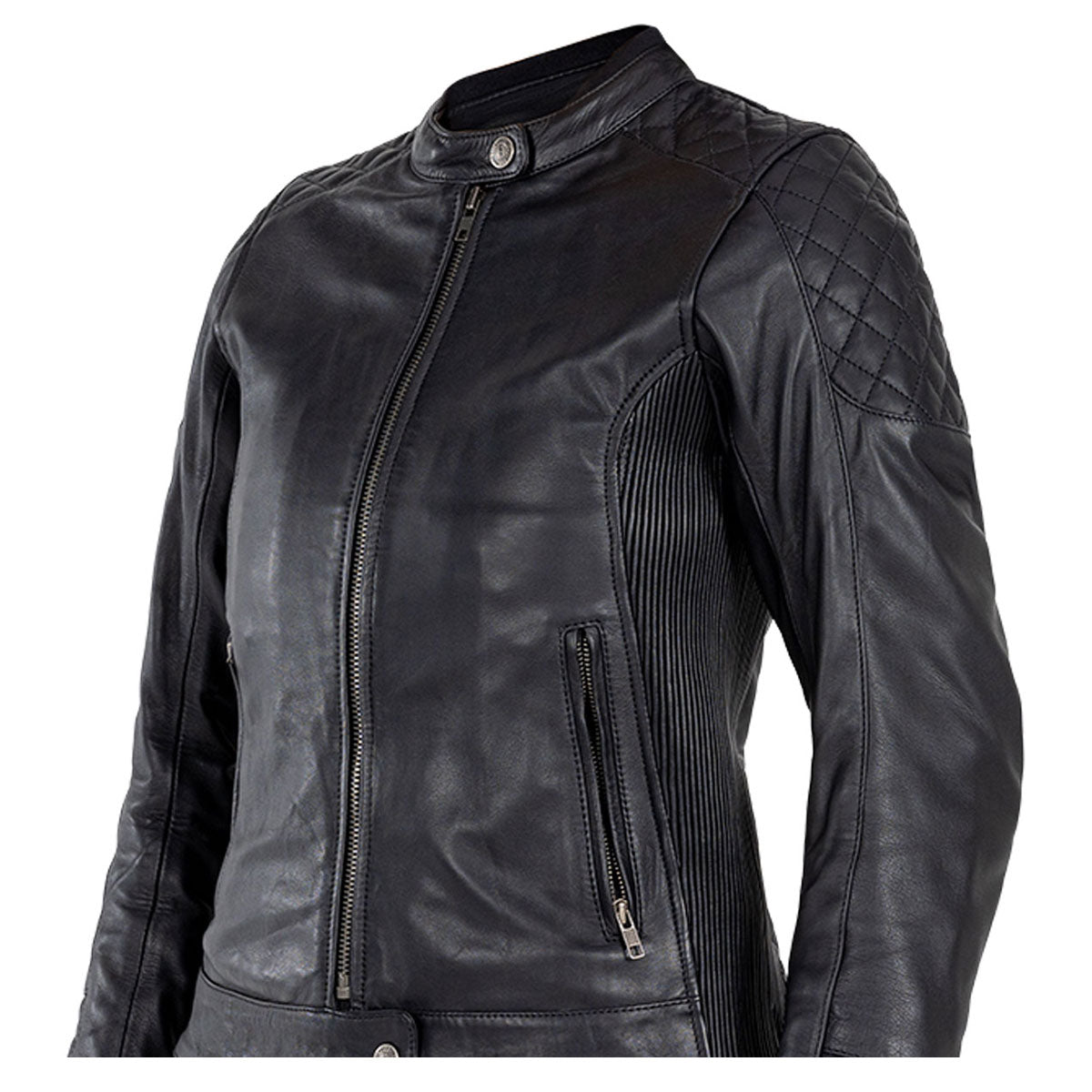 John Doe Adina Ladies Leather Jacket Black