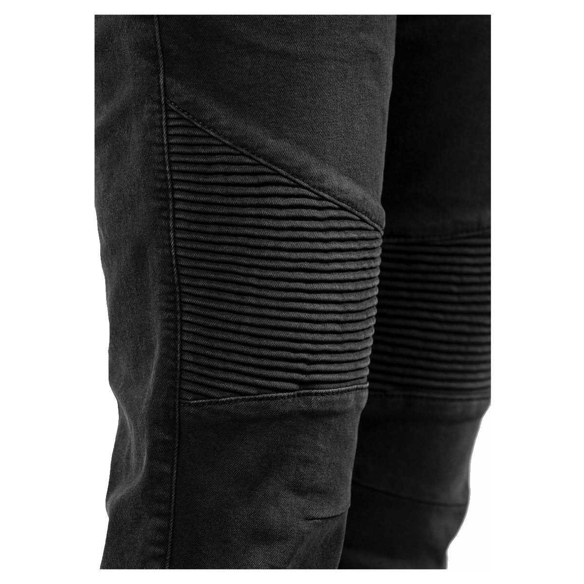 John Doe Betty Biker Ladies Riding Denim Jeans With XTM Fiber Used Black