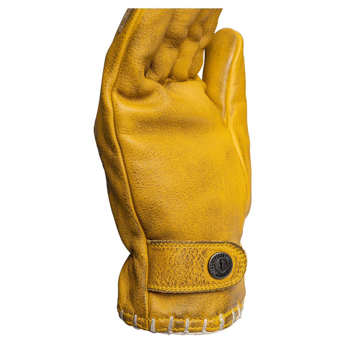 John Doe Coyote Leather Gloves Yellow / Grey