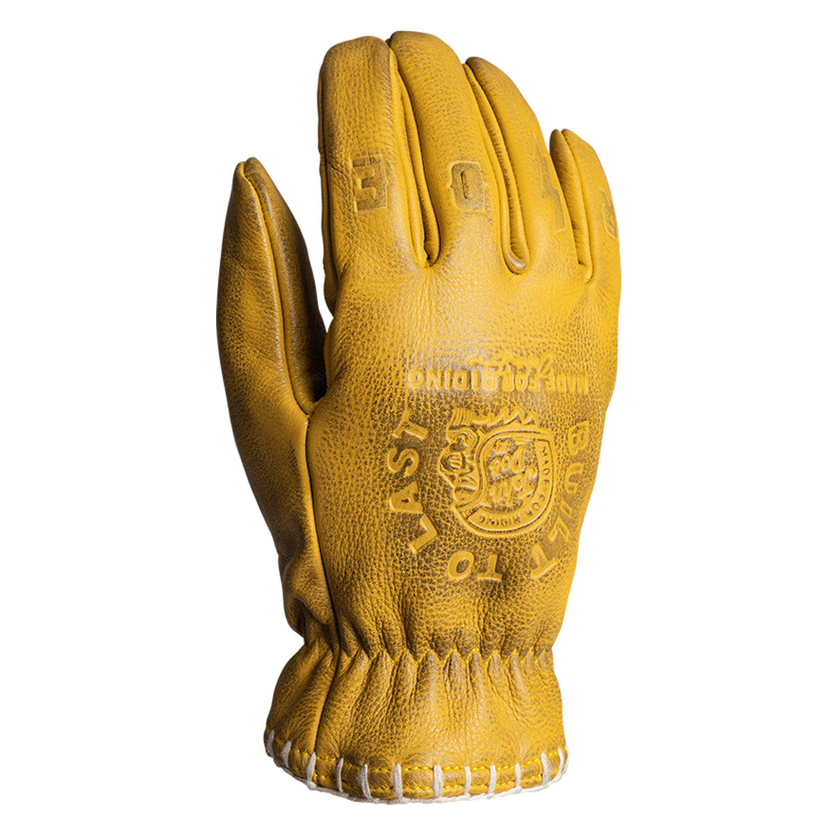 John Doe Coyote Leather Gloves Yellow