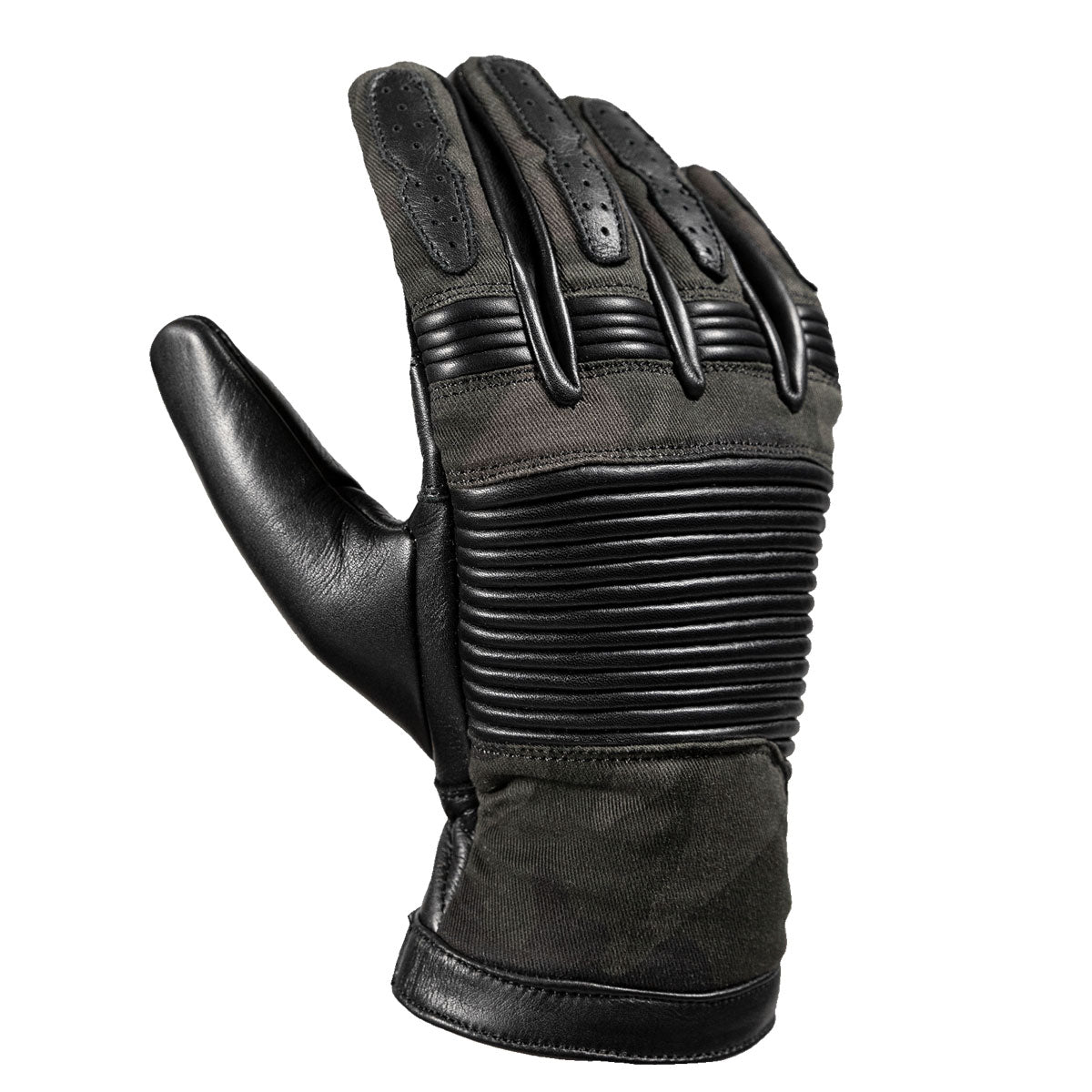 John Doe Durango Leather Gloves Black / Camouflage